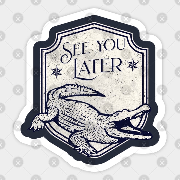 See You Later Alligator Sticker by valentinahramov